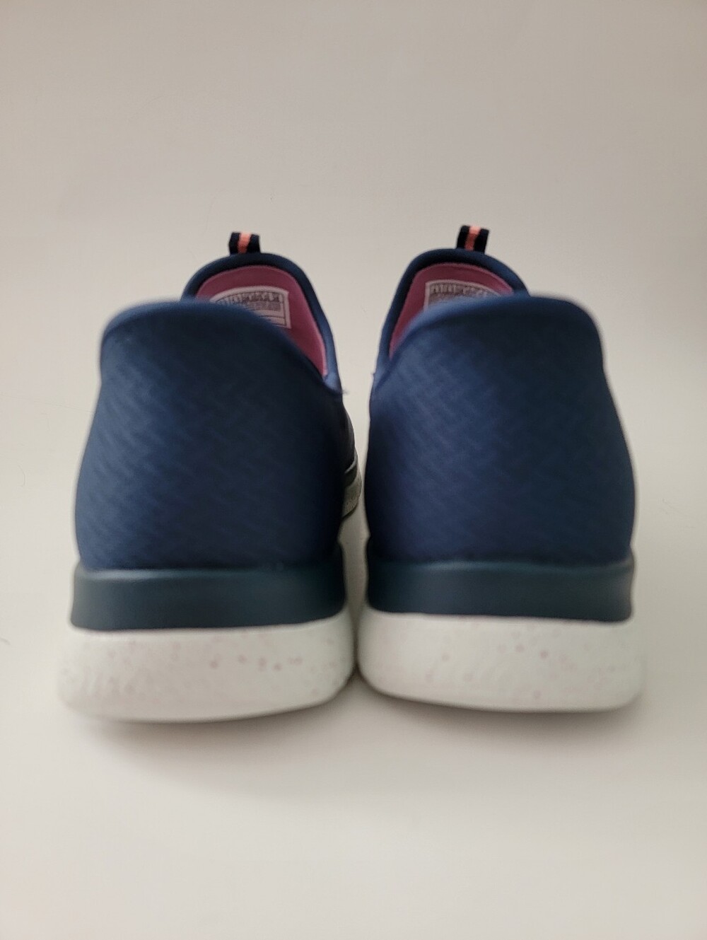 Skechers Hands Free Slip Ins Navy Blue & Pink Sneakers Tennis Shoes Womens 8.5 - Picture 6 of 12